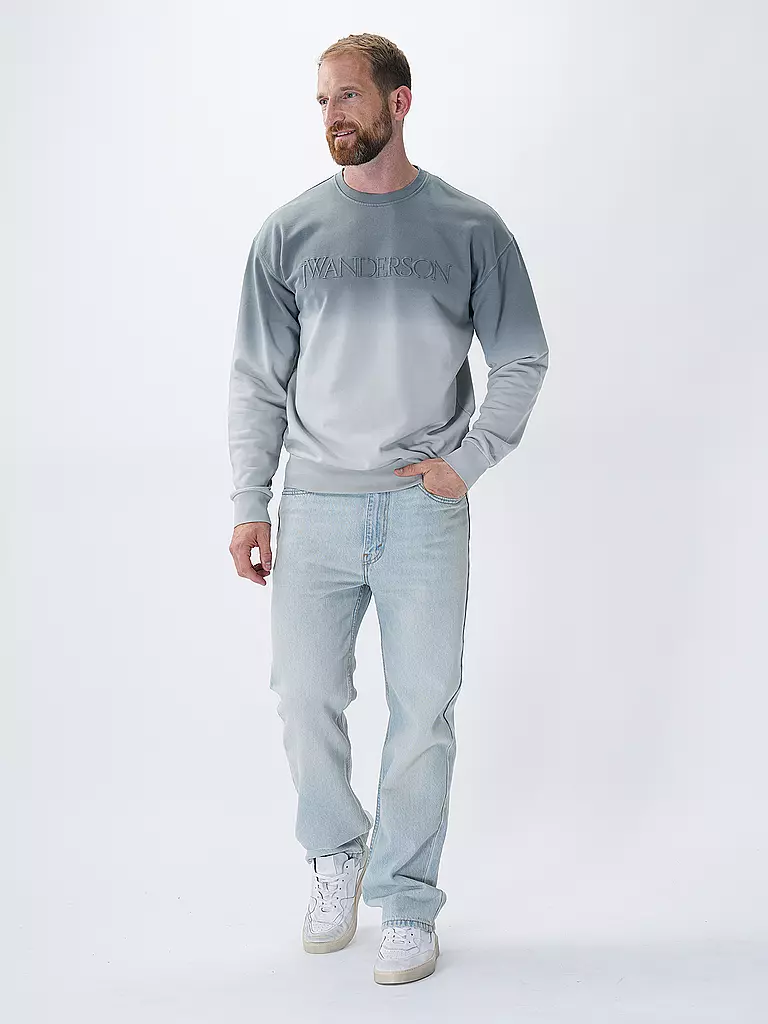 JW ANDERSON Sweater LOGO GRADIENT SWEATER hellgrau