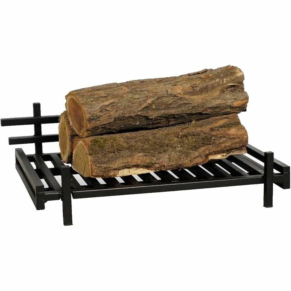 Grille de foyer en acier 52x31x16 cm