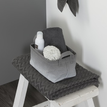 Sealskin Speckles mandje textiel grijs