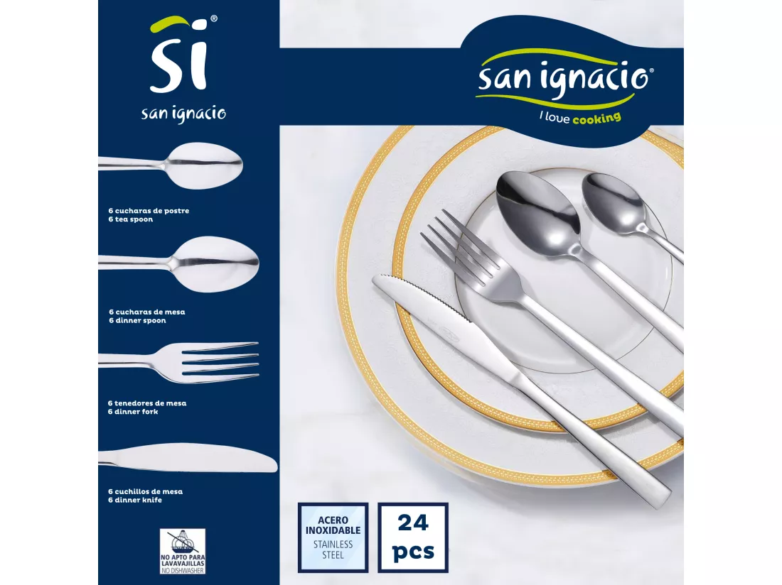 Pack de 3 casseroles ø20 / 24 et 28 cms + 24pc de couverture en acier inoxydable