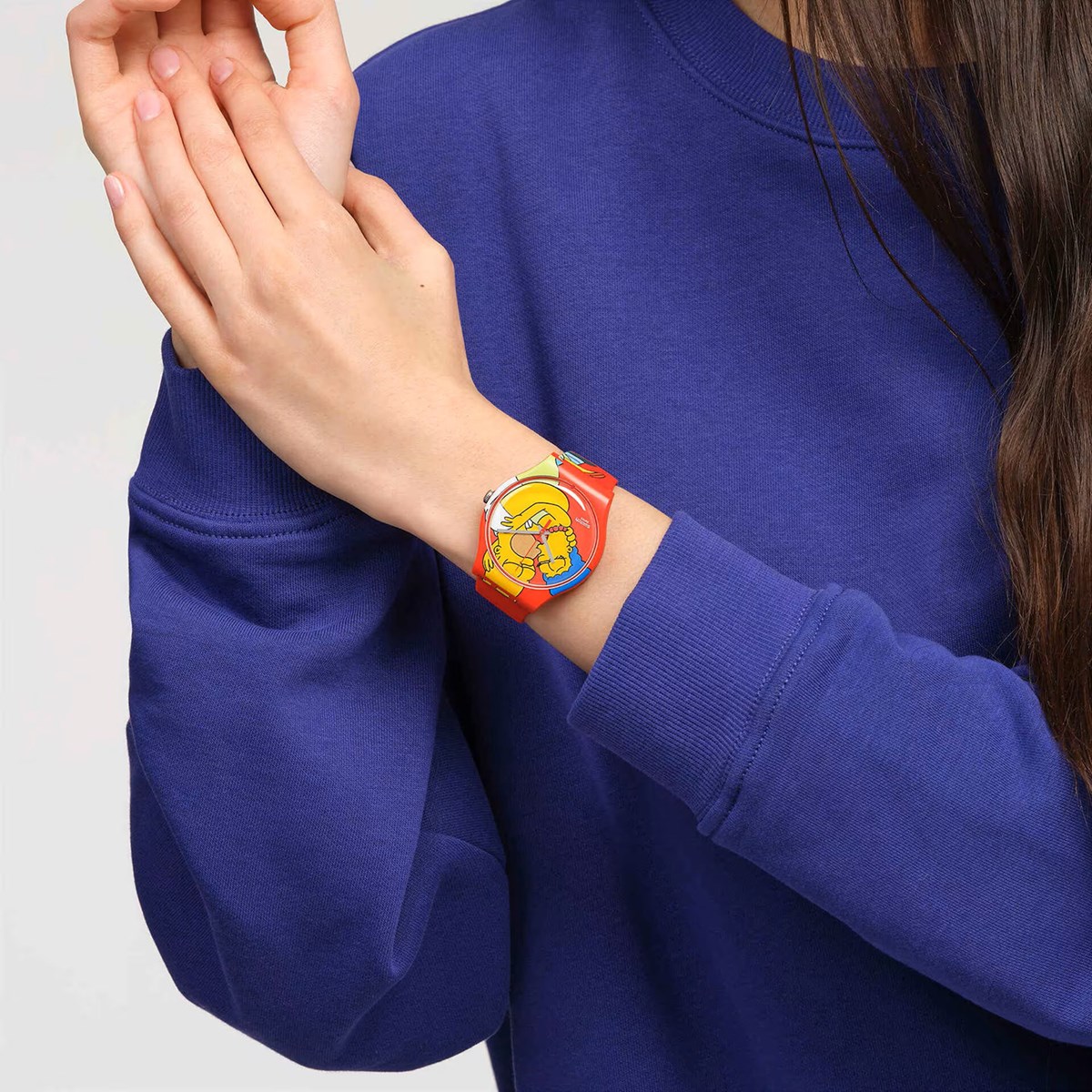 Montre Swatch collection The Simpsons Swett EmbraceEdition Saint Valentin