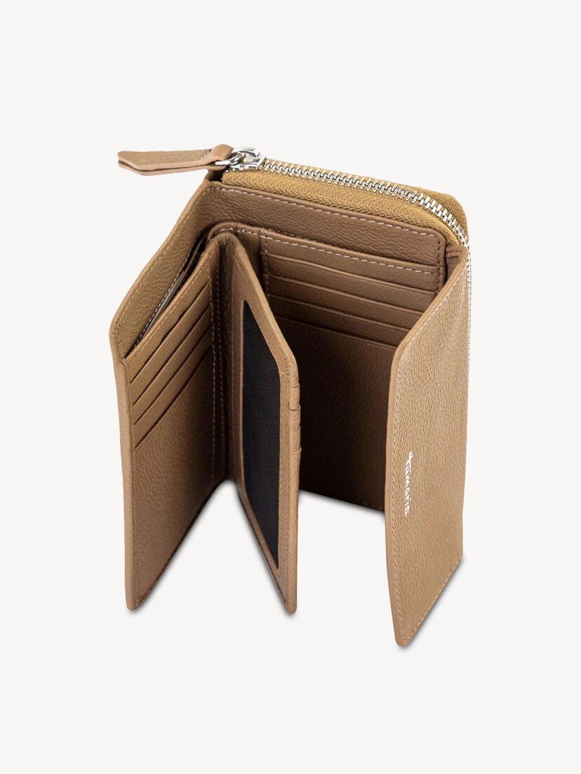 Leren Portemonnee - beige