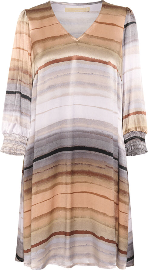 Culture CUibla Mirjam Short Dress Rust stribes