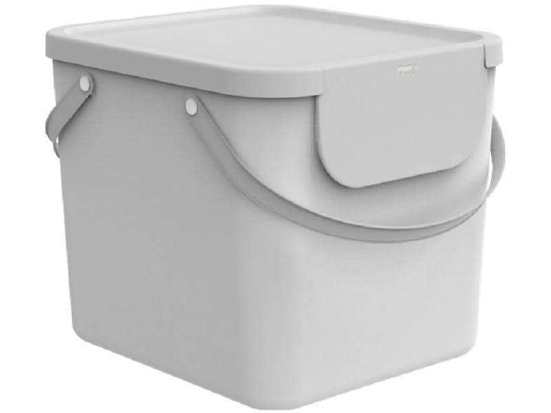 Rotho Wäschesammler Albula 40 l, Mistletoe Weiss Wäschesortiersystem