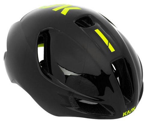 KASK UTOPIA - BLACK YELLOW - Casque Route - Noir