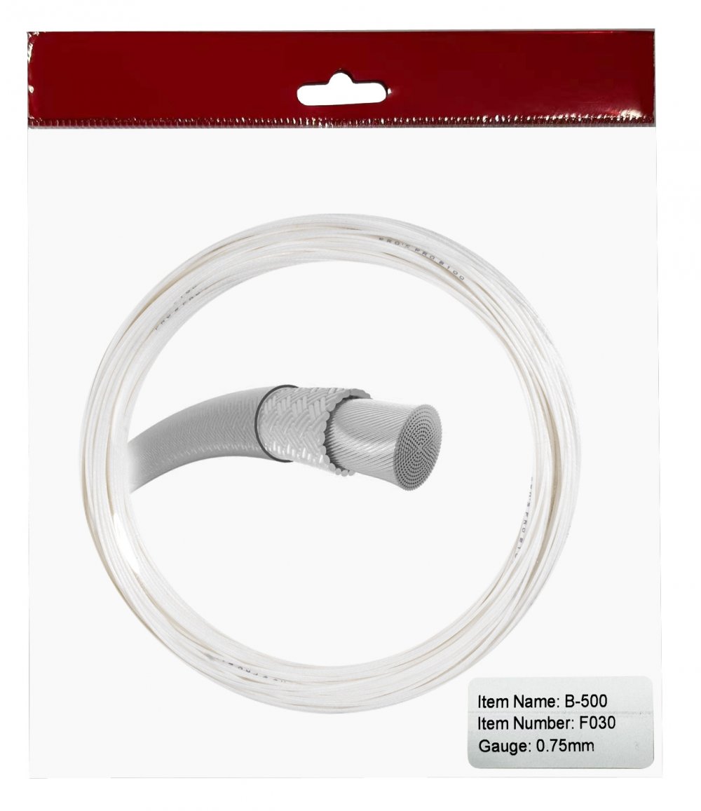 B-500  Badmintonsaite 10 m weiss