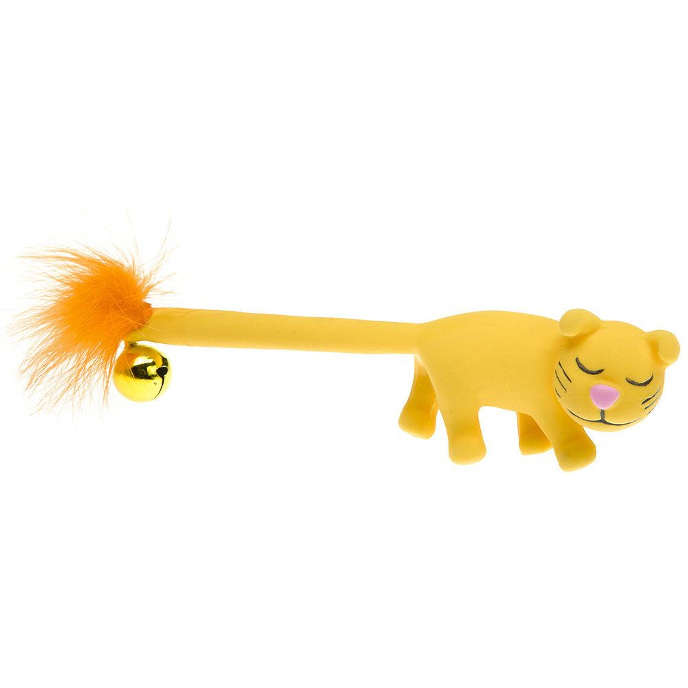 Jouet pour chats pa 5412, sympathique chaton avec plumes et clochette