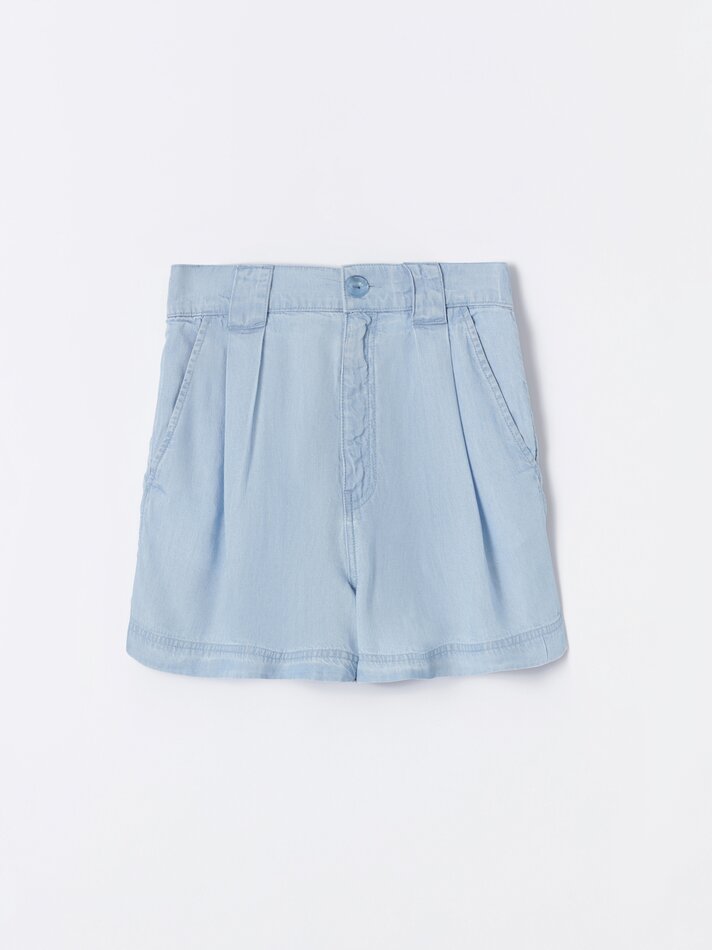 Shorts rústicos - Índigo