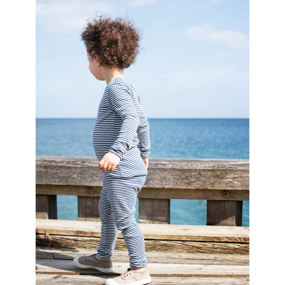 Køb Serendipity Navy/Offwhite Stripe Leggings