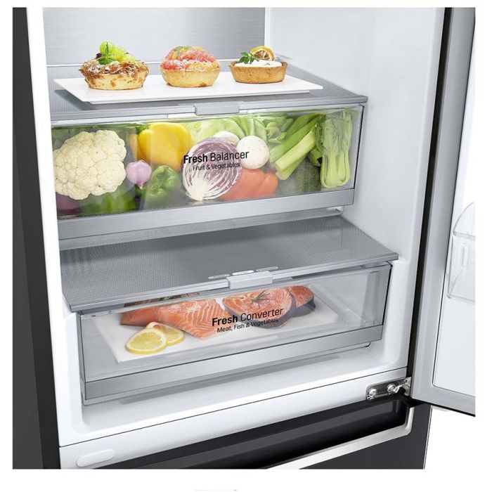 LG Kühl- Gefrierkombination GBB72MCVBN Matte Black