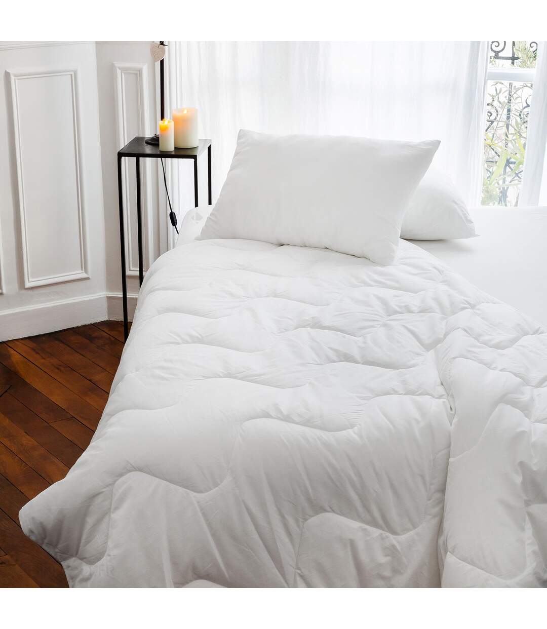 Couette 4 saisons 300x240 cm HARMONIE garnissage fibre polyester 150+300 = 450g/m2