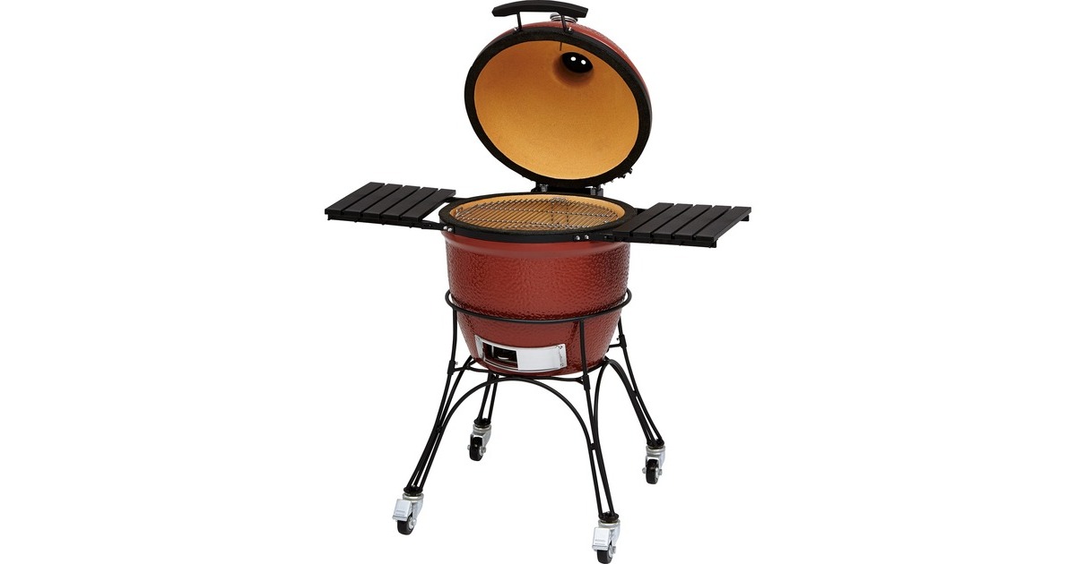Kamado JoeClassic houtskoolbarbecue  (Rood/zwart, Ø 46 cm)