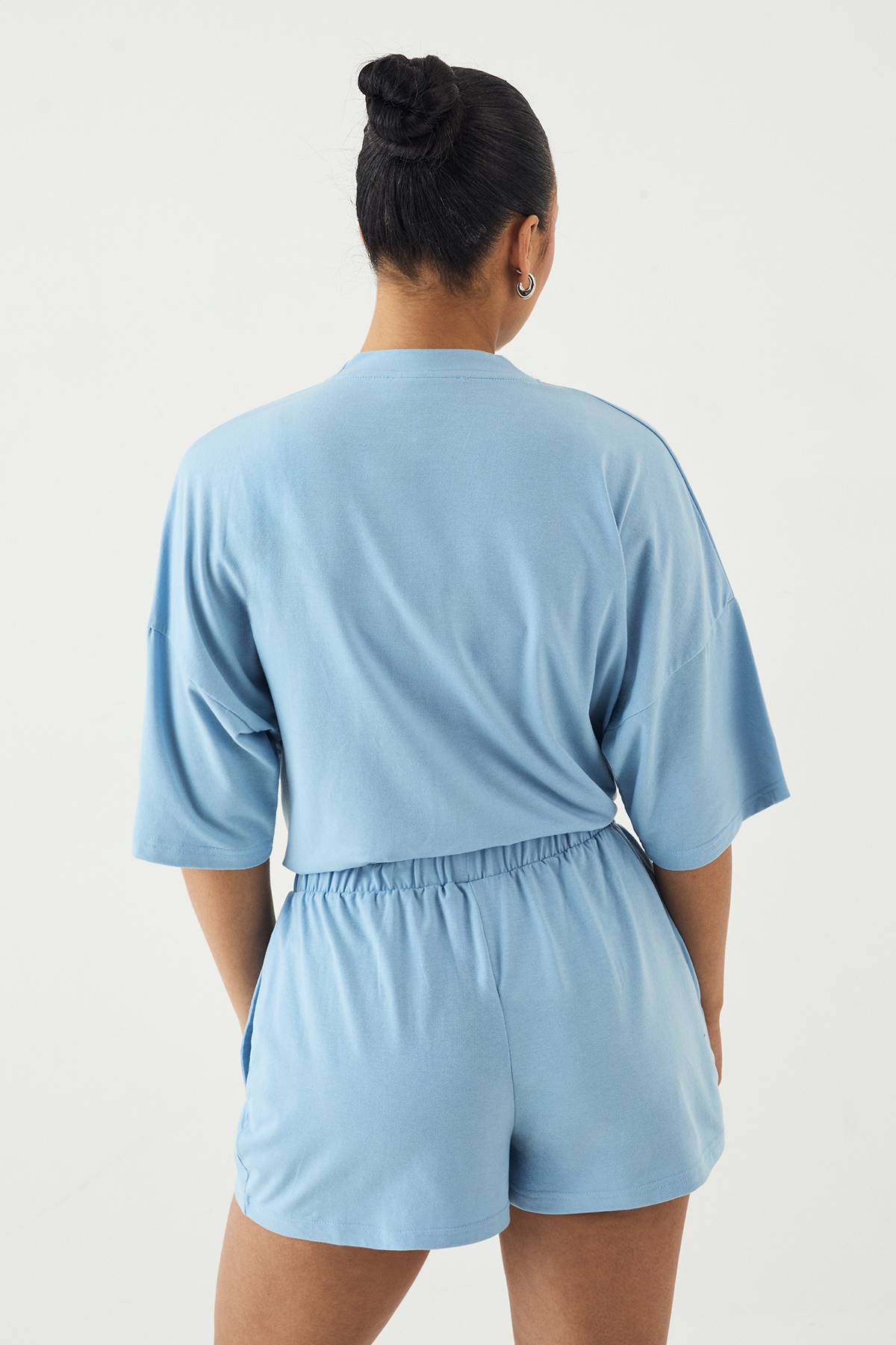 Ensemble Short Supersoft À Boutons Henley Lounge Dsgn Studio