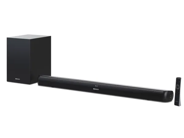 Sharp HT-SBW202 - Lydbarsystem - til hjemmebiograf - 2.1-kanal - trådløs - Bluetooth - sort