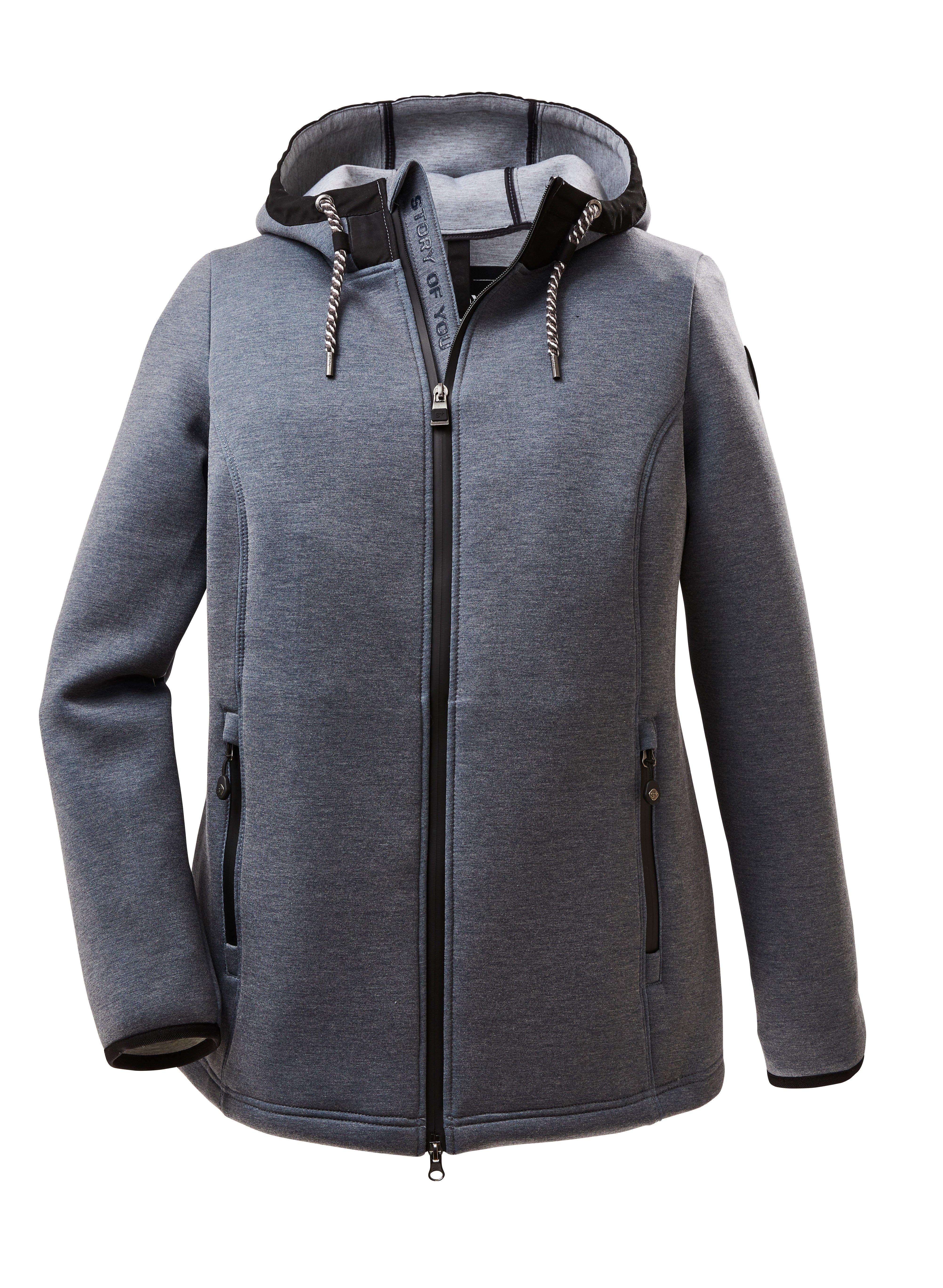 Jacke aus Scuba-Qualität, mit Kapuze