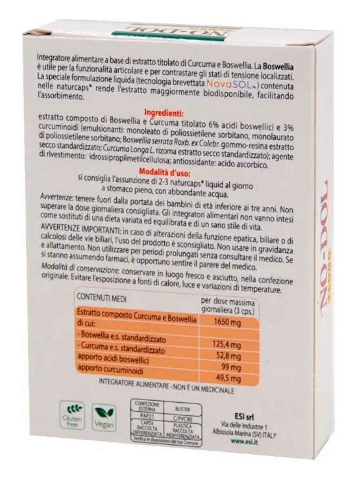 ESI No Dol Flogo - 30 cápsulas líquidas