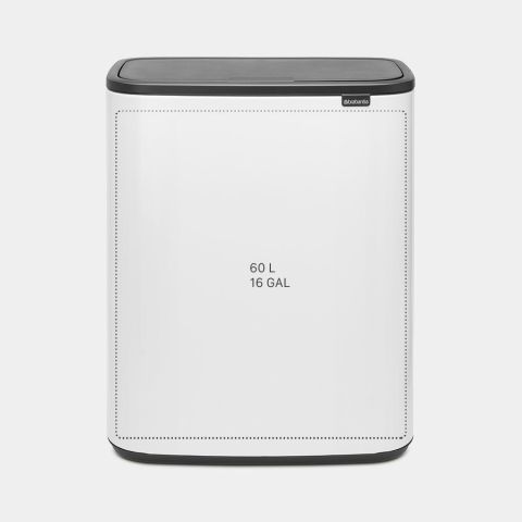 Bo Touch Bin, met 1 binnenemmer, 60 liter - White