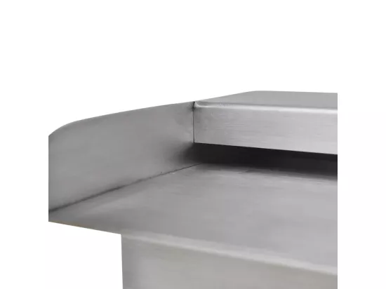 Fontaine rectangulaire de piscine avec LED Inox 30cm