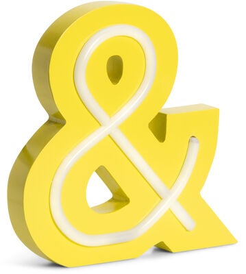 POPP Bokstavlampe &, Gul