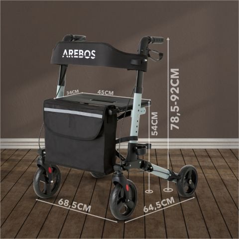 Alu Rollator Klappbar inkl. Einkaufstasche