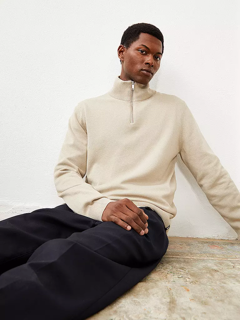 ARMEDANGELS Troyer Pullover FAABES beige