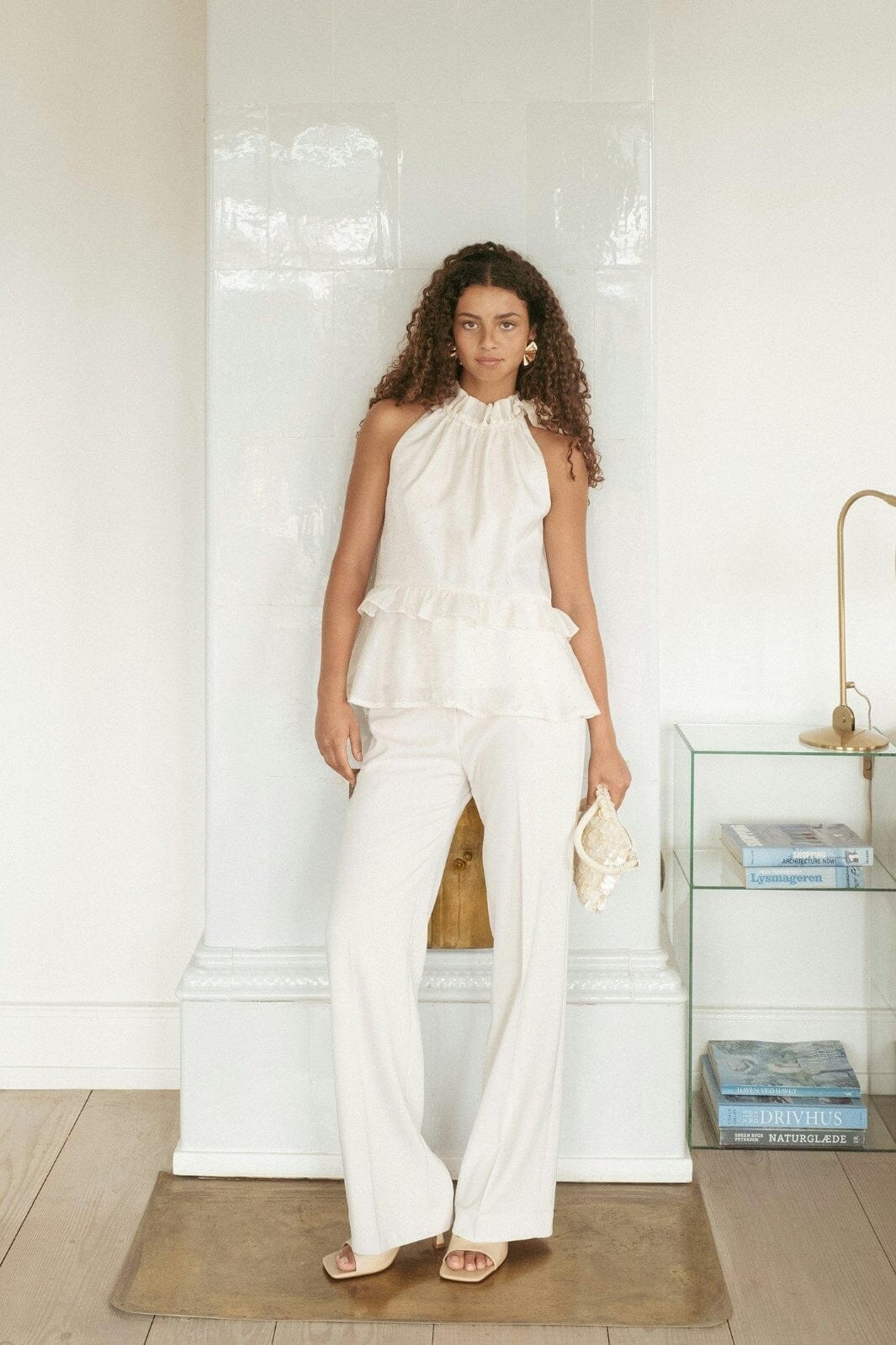 Neo Noir Margy Bedazzled Top creme