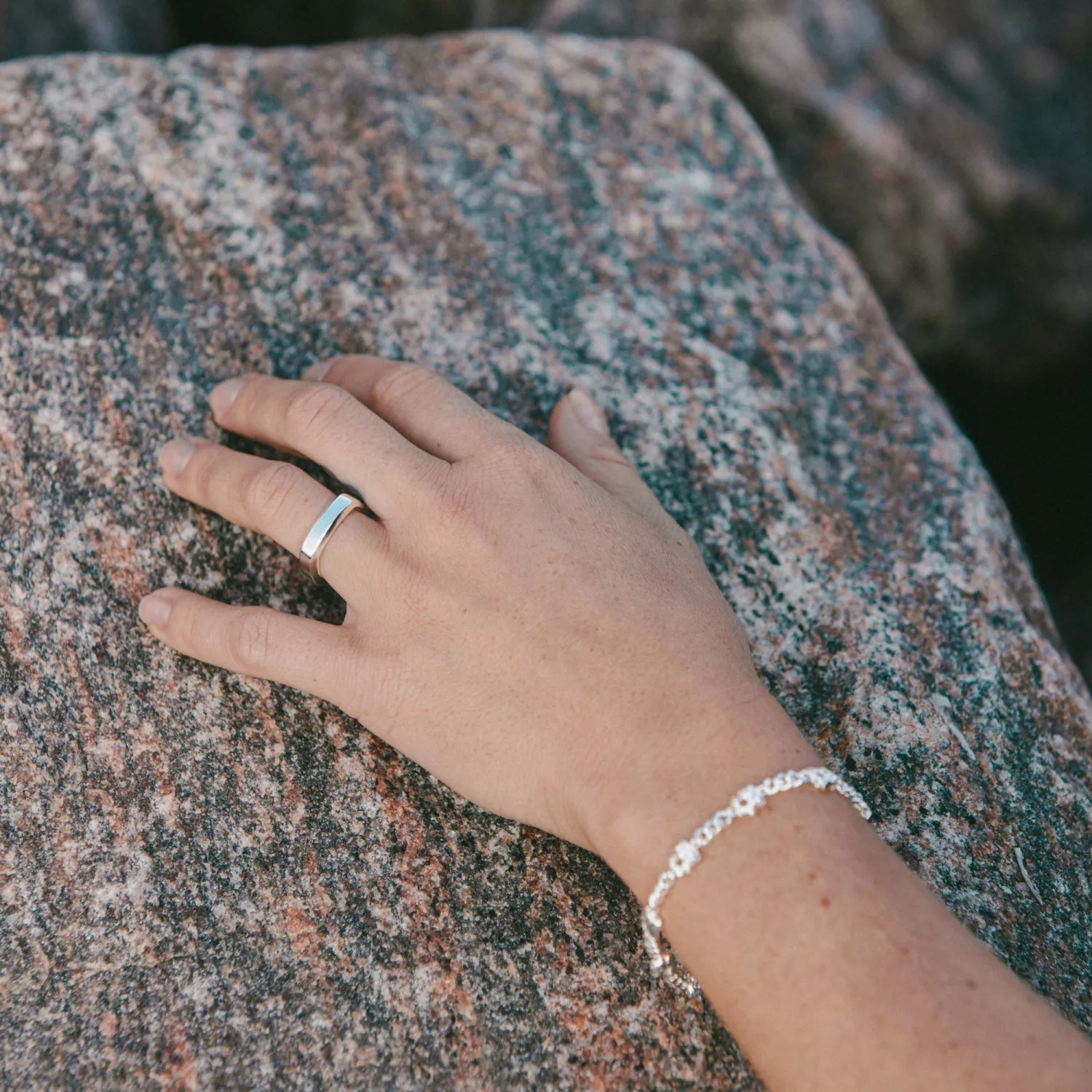 IX Studios Rock Curb Armbånd 22 kt. Sølv DMV0339SL