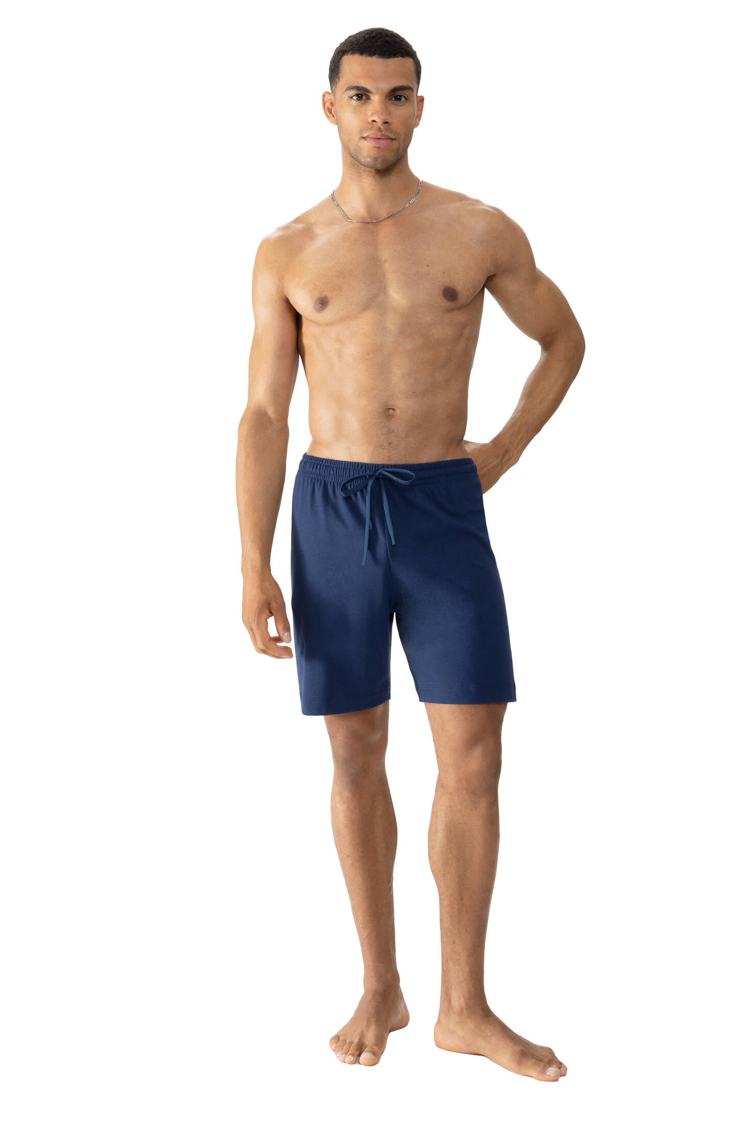 mey| Herren Hose kurz Serie Solid Night