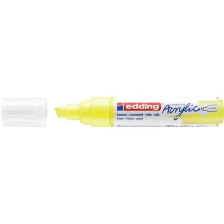 edding 5000 Acrylmarker breit - neon-gelb