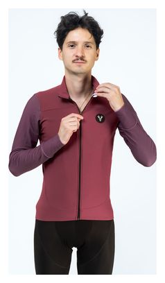 Maillot Manches Longues LeBram Ventoux Uni Bordeaux