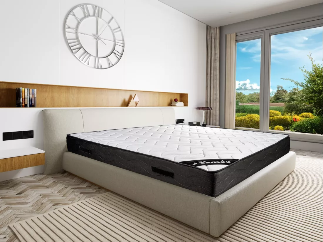 Matelas 180 x 200 cm ressorts ensachés 7 zones et mémoire de forme ép.24cm - MERISI de YSMÉE