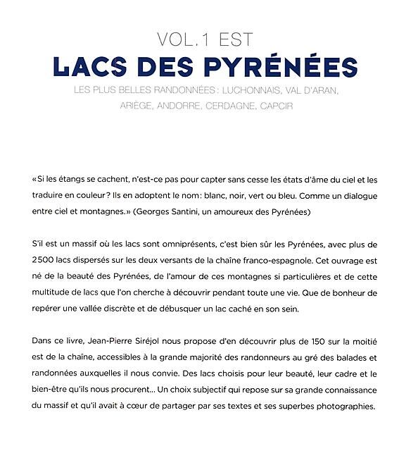 RANDO EDITIONS - LACS DES PYRENEES VOL1 EST