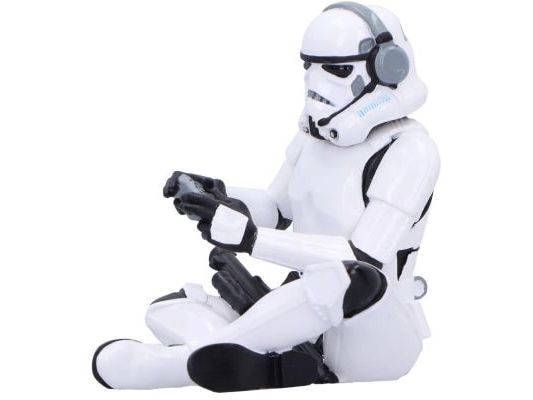 Nemesis Now Aufsteller Original Storm Trooper Game on Weiss Offiziell lizenzierte, handbemalte Figur