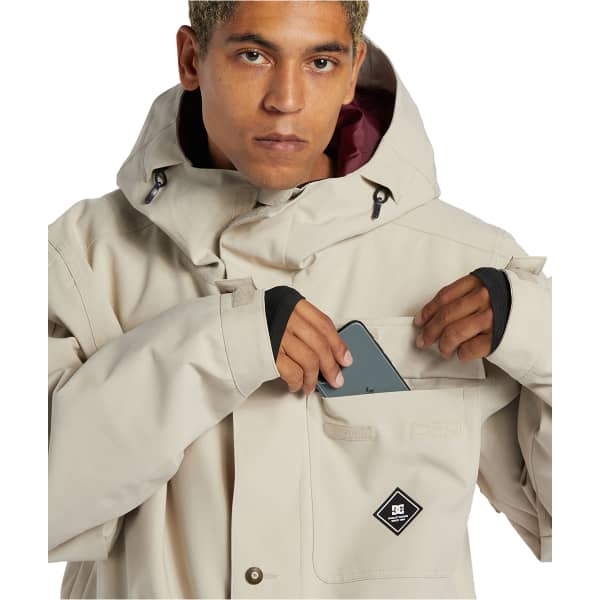 Veste de ski DC SHOES SERVO SNOW JKT PLAZA TAUPE