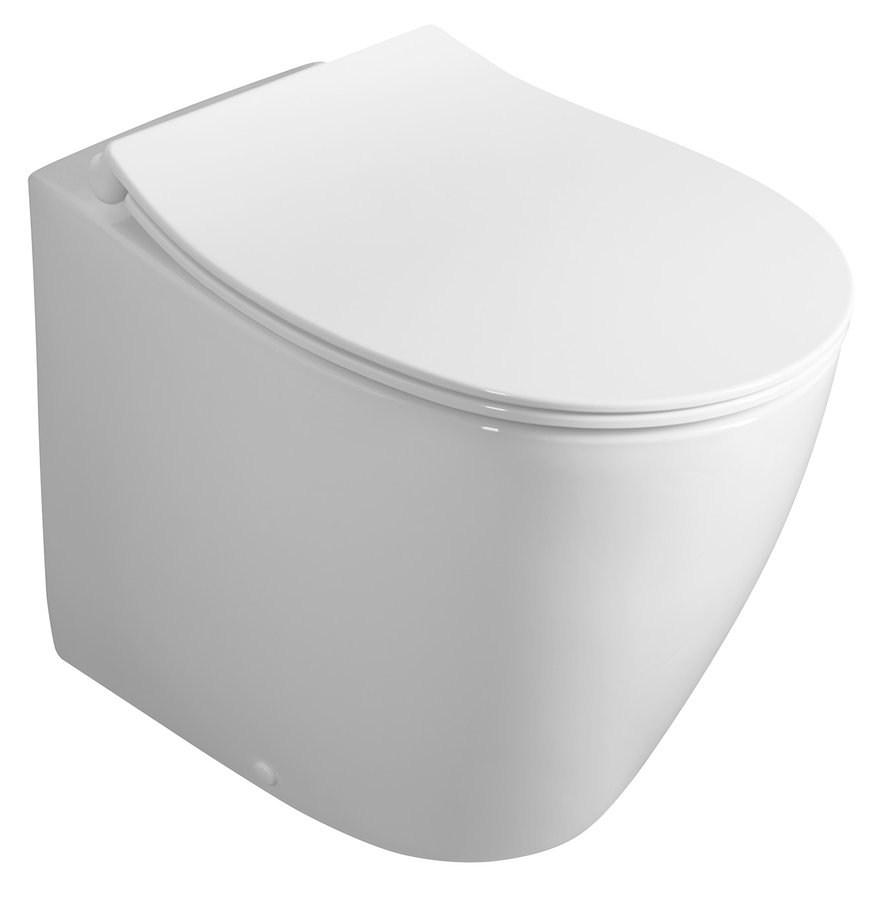 Isvea Sentimenti staande toiletpot randloos 52x36cm wit glans