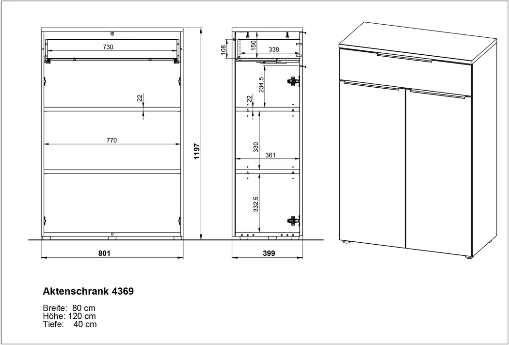 Aktenschrank Mailand