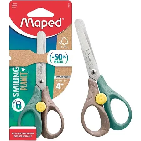 Maped Schere SMILING PLANET SECURITY 3D 13 cm - Blister