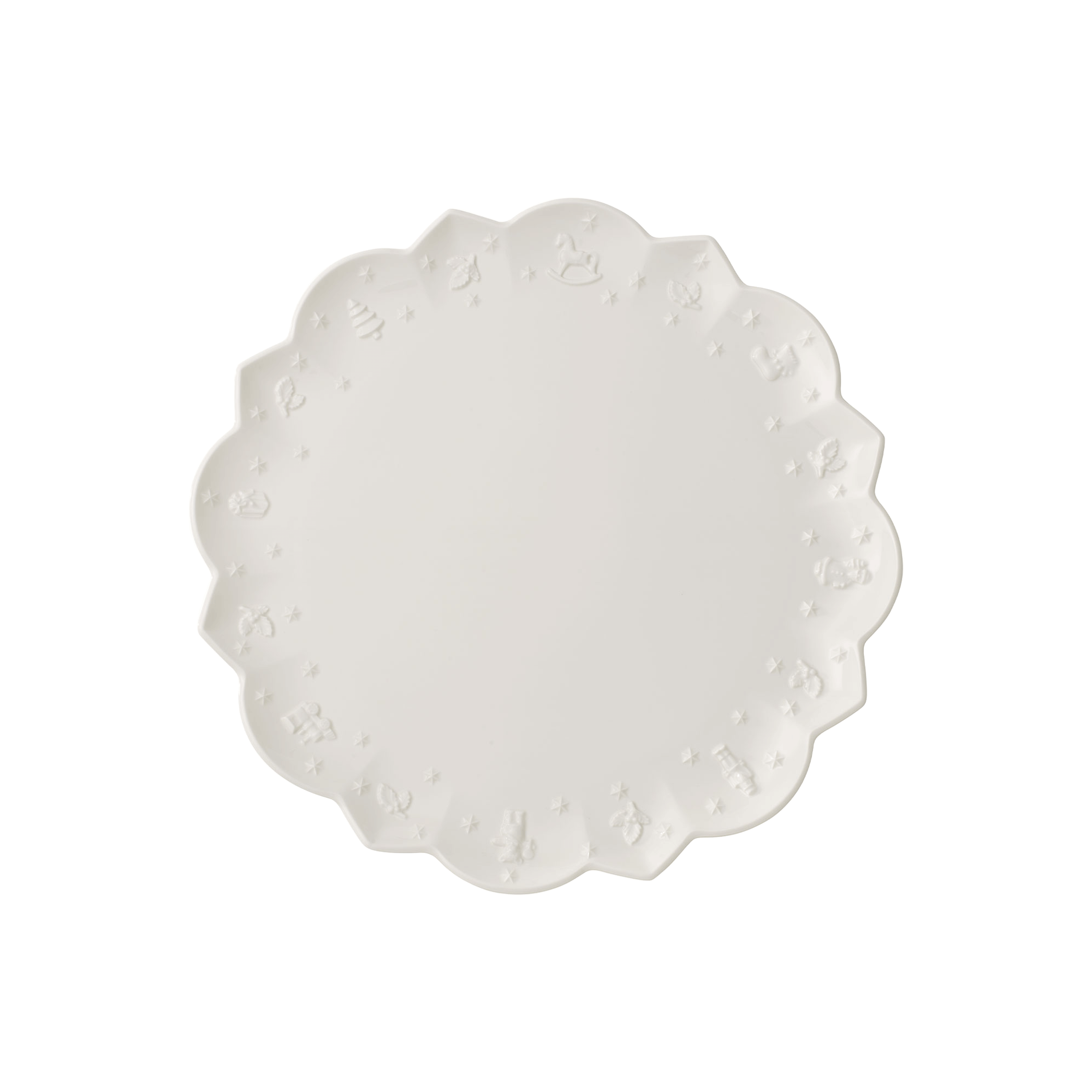 Toy's Delight Royal Classic Charger plate White, 13.3'', Premium Porcelain