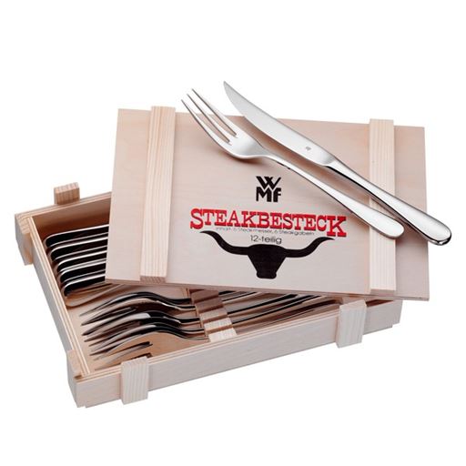 WMF Steakbestik, Rustfrit Stål, 12 Dele