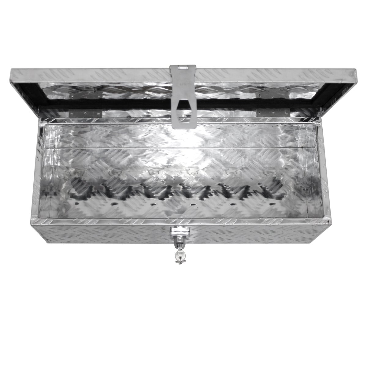 ECD Germany Aluminium Gereedschapskist 57 x 22 x 19 cm - Afsluitbaar - Gereedschapskoffer, Gereedschapskist, Gereedschapskist, Aluminium Kist, Transportkist, Disselkist, Vrachtwagenkist