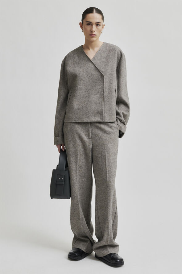Second Female Levi Wool Blazer Volcanic ash