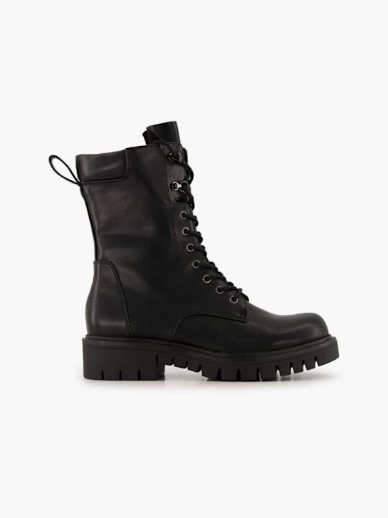 Catwalk Schnür-Stiefelette Schwarz
