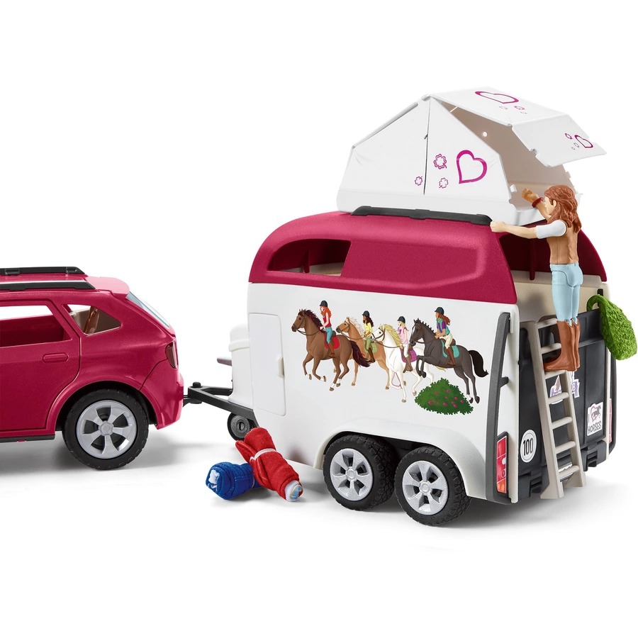 schleich® Horse Club Abenteuer mit Auto und Pferdeanhänger 42535