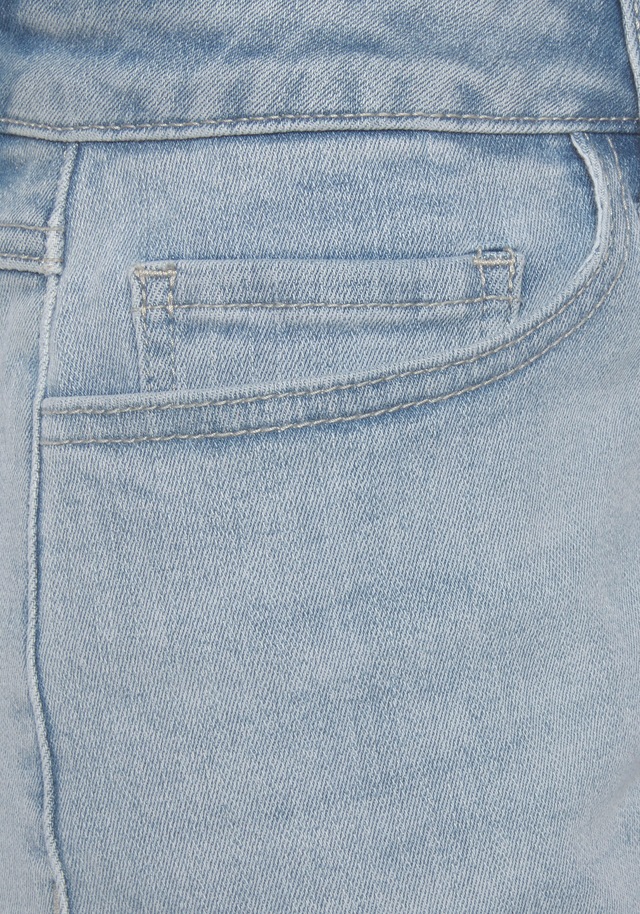 Vivance Jeansshorts mit dezenter Waschung, Bermudas zum Krempeln, kurze Hose mit Stretch