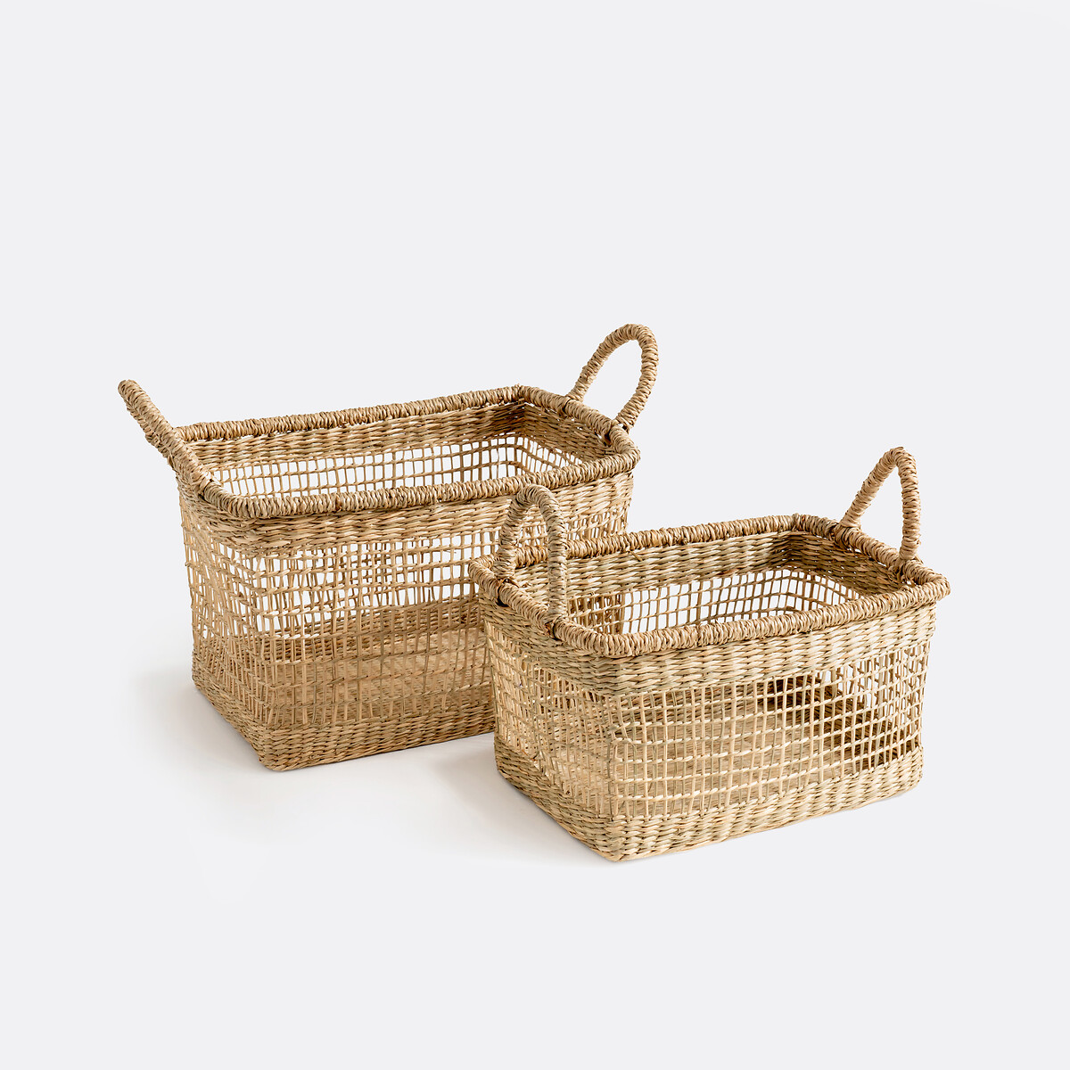 LA REDOUTE INTERIEURS<br>Conjunto de 2 cestos com alças, herbário, Sola