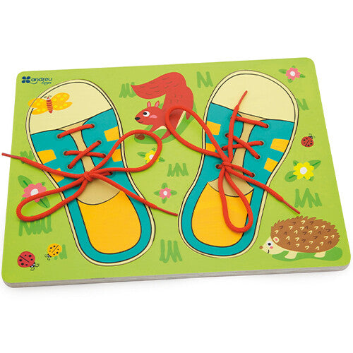 Andreu toys puzzel veters strikken