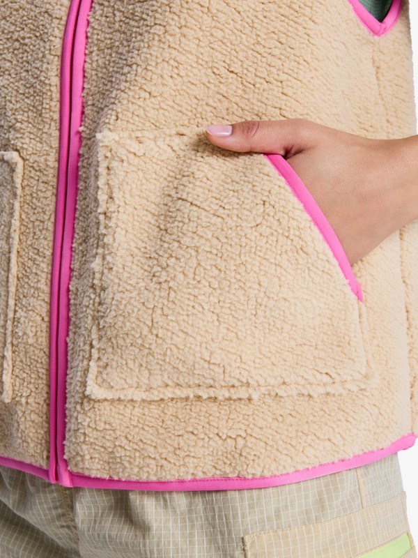 Boundless Spirit Veste sans manches en polaire Beige Femme