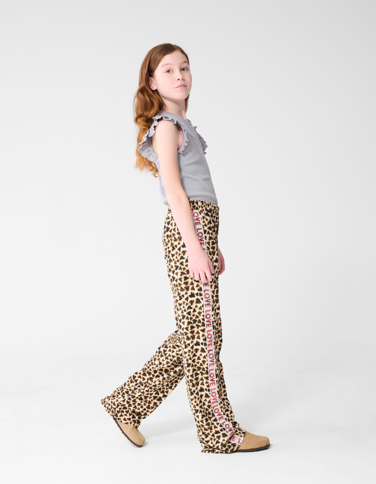 Leopard Heart Broek Lichtbruin
