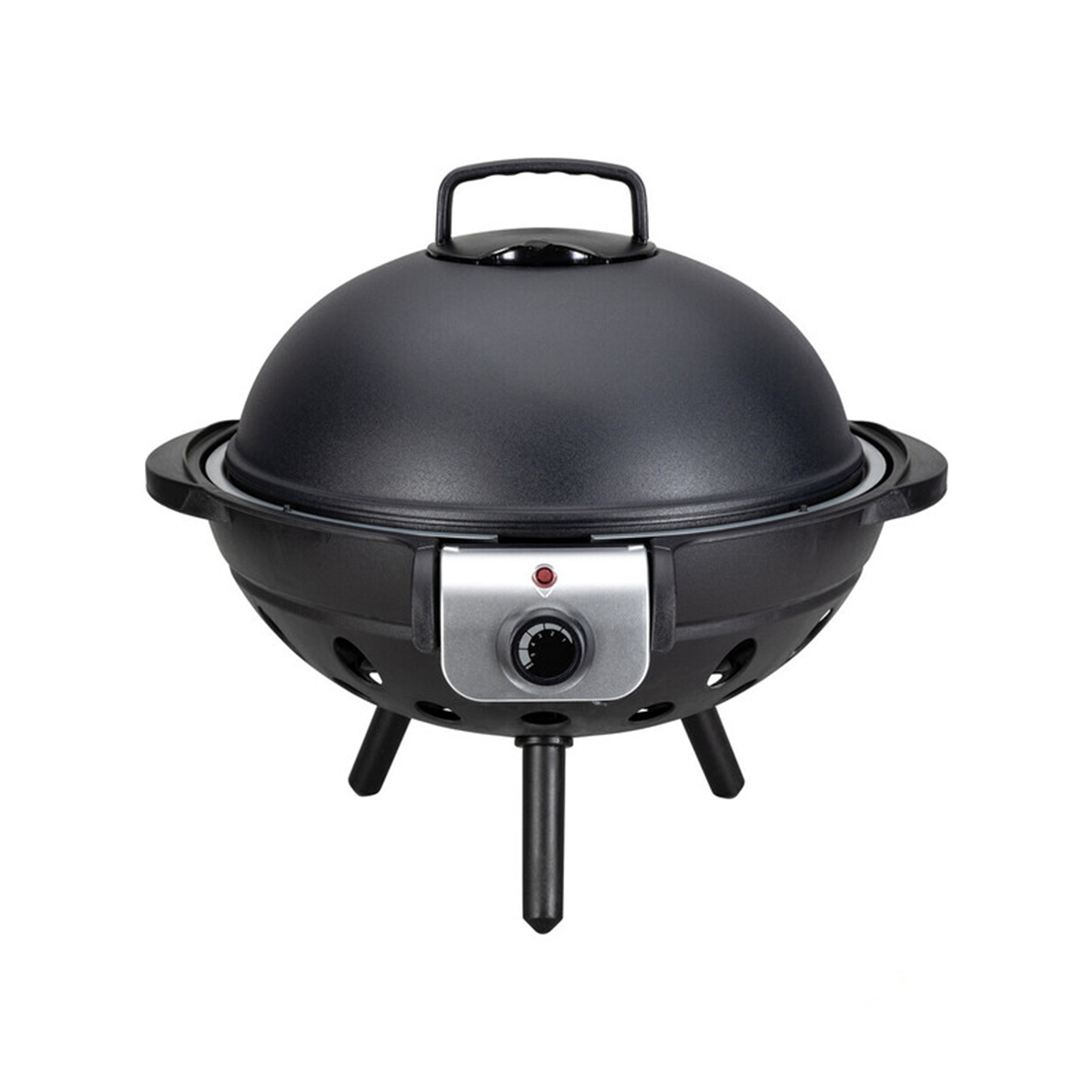 Big Globe Elektrogrill BBQ Kugelgrill Tischgrill mit Grillplatte / Deckel (404790)