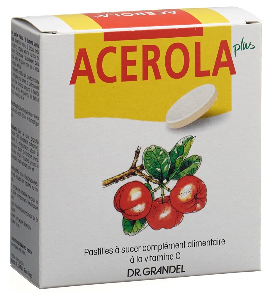 DR GRANDEL Acerola Plus Lutschtaler Lutschtabl Vitamin C 32 Stk